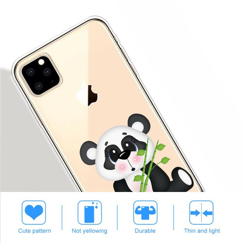 Hoesje voor iPhone 11 Pro Max Naadloze Trieste Panda