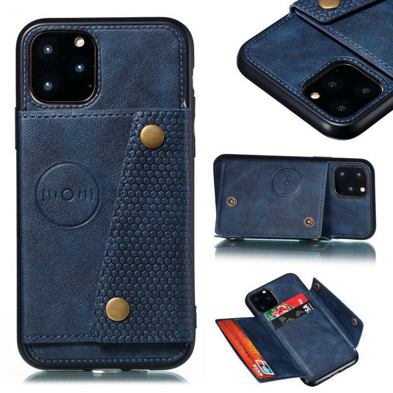 Hoesje voor iPhone 11 Pro Max Portemonnee Leren Snap Portemonnee