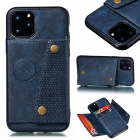 Hoesje voor iPhone 11 Pro Max Portemonnee Leren Snap Portemonnee