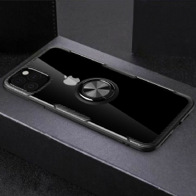 Hoesje voor iPhone 11 Pro Max Randen Met Ringondersteuning Metaaleffect