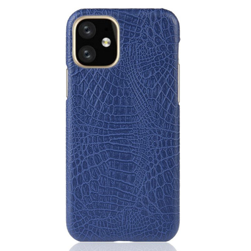 Telefoonhoesje voor iPhone 11 Pro Max Krokodillenhuidstijl