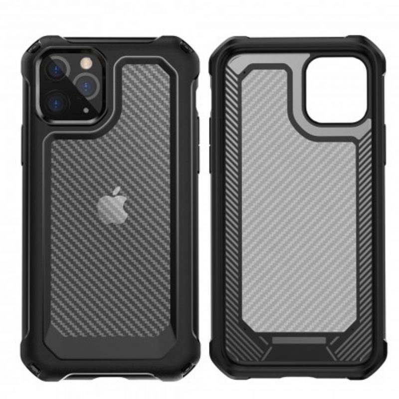 Telefoonhoesje voor iPhone 11 Pro Max Naadloze Koolstofvezeltextuur