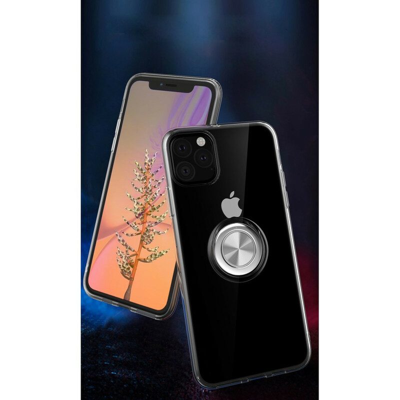 Telefoonhoesje voor iPhone 11 Pro Max Transparant Met Ring-support