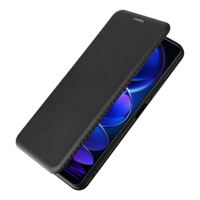 Bescherming Hoesje voor Xiaomi Redmi Note 12 5G Folio-hoesje Koolstofvezel