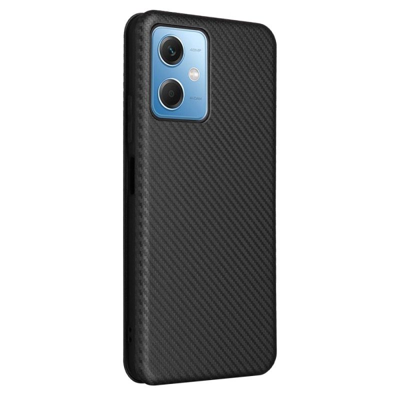 Bescherming Hoesje voor Xiaomi Redmi Note 12 5G Folio-hoesje Koolstofvezel