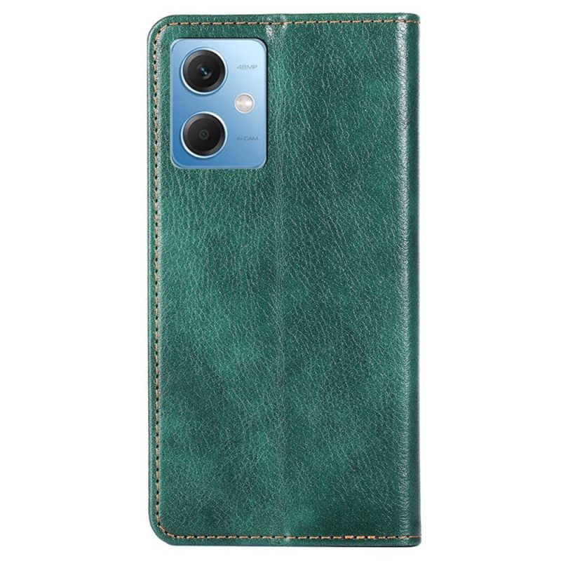 Bescherming Hoesje voor Xiaomi Redmi Note 12 5G Folio-hoesje Kunstleer Stiksels