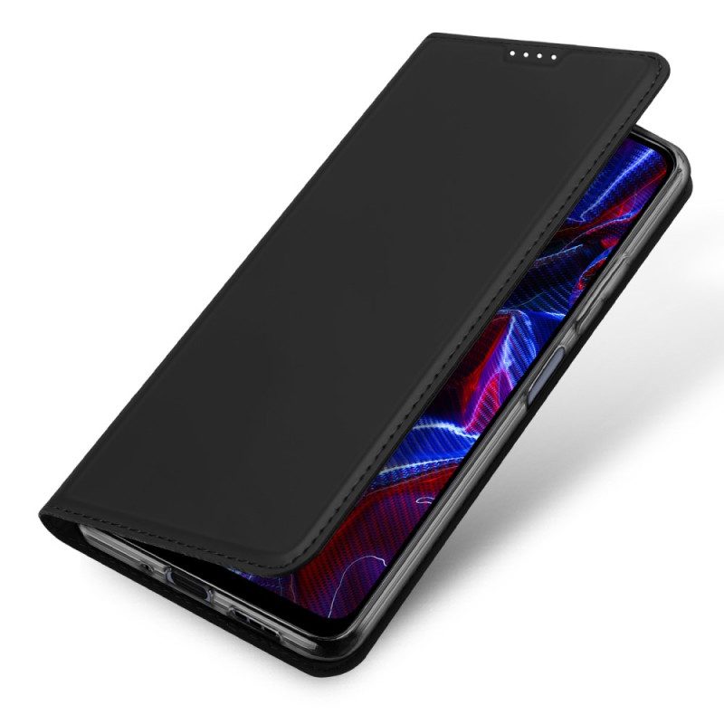 Bescherming Hoesje voor Xiaomi Redmi Note 12 5G Folio-hoesje Skin-pro-serie Dux Ducis