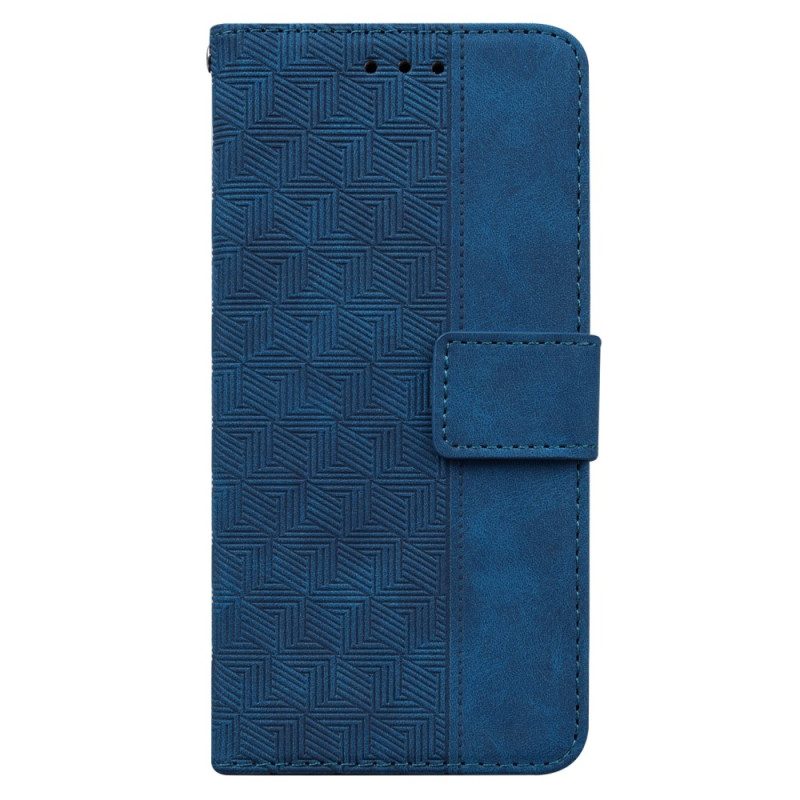 Flip Case voor Xiaomi Redmi Note 12 5G Met Ketting Patroon Met Bandjes