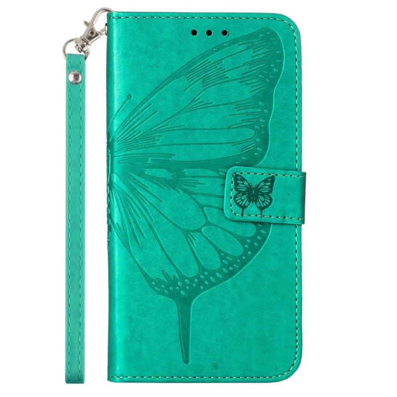 Folio-hoesje voor Xiaomi Redmi Note 12 5G Bloemen Vlinder