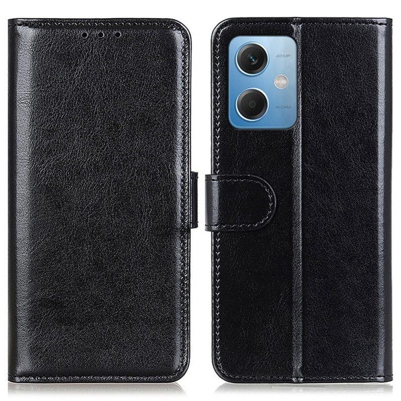 Folio-hoesje voor Xiaomi Redmi Note 12 5G Imitatie Lakleer