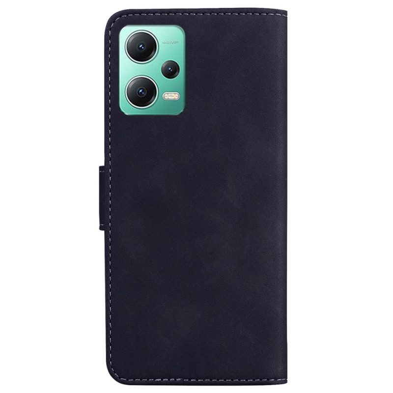 Folio-hoesje voor Xiaomi Redmi Note 12 5G Kunstleer Effen