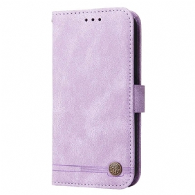 Folio-hoesje voor Xiaomi Redmi Note 12 5G Leerstijl Met Decoratieve Klinknagel