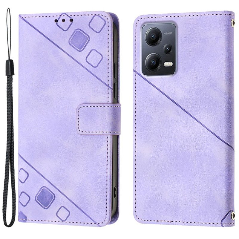 Folio-hoesje voor Xiaomi Redmi Note 12 5G Ontwerp 70