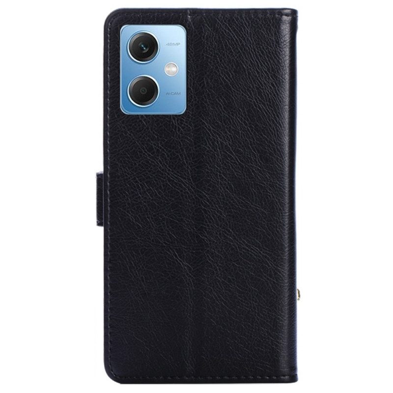 Folio-hoesje voor Xiaomi Redmi Note 12 5G Portemonnee Met Ritssluiting