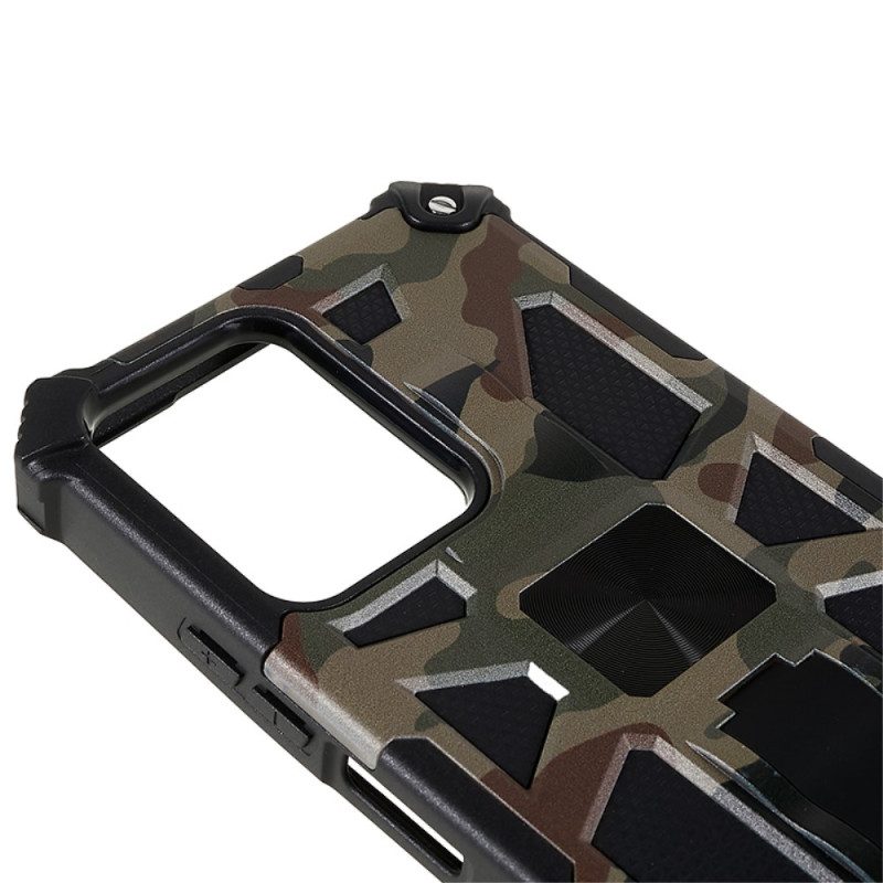 Hoesje voor Xiaomi Redmi Note 12 5G Camouflage Verwijderbare Ondersteuning