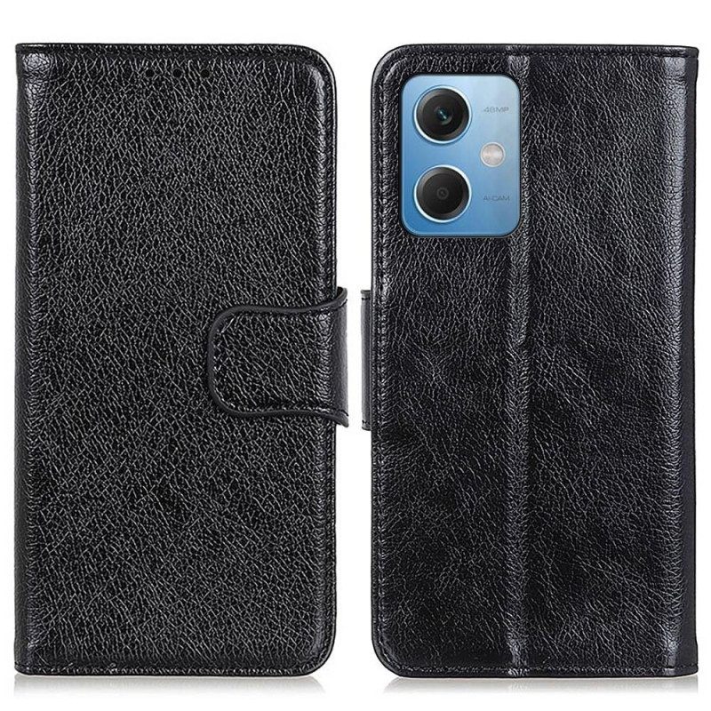 Leren Hoesje voor Xiaomi Redmi Note 12 5G Splitnappaleer