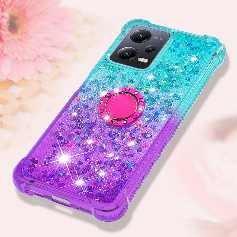 Telefoonhoesje voor Xiaomi Redmi Note 12 5G Glitter Ringbeugel