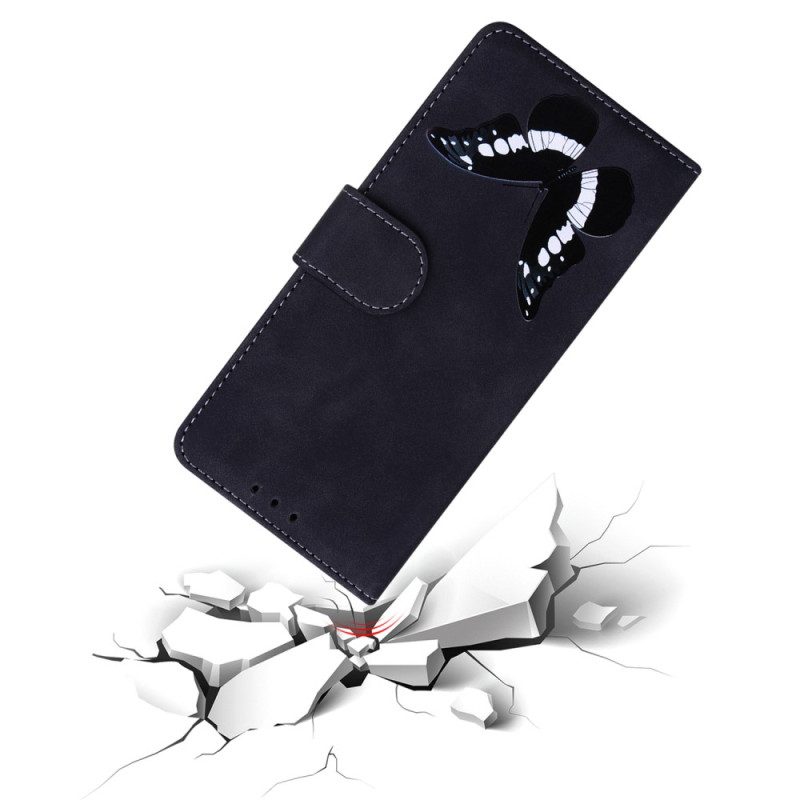 Flip Case voor Moto G73 5G Vlinder Ontwerp