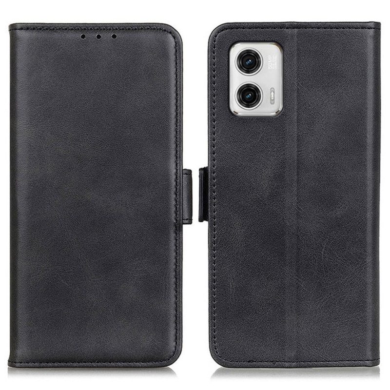 Folio-hoesje voor Moto G73 5G Dubbele Sluiting