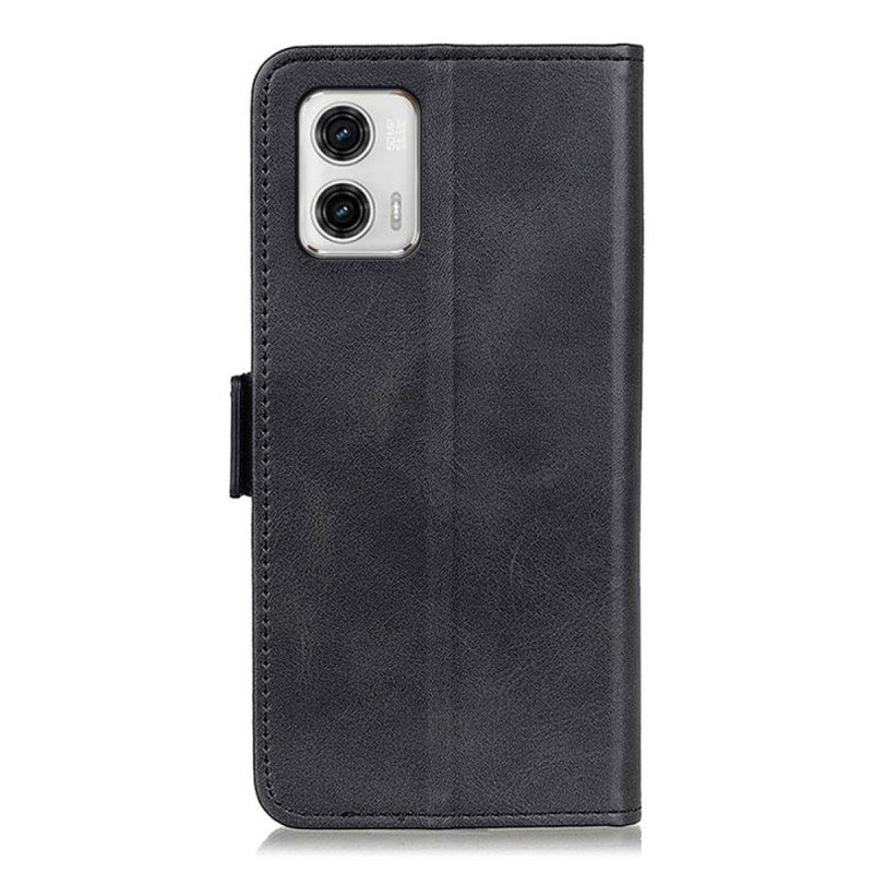 Folio-hoesje voor Moto G73 5G Dubbele Sluiting