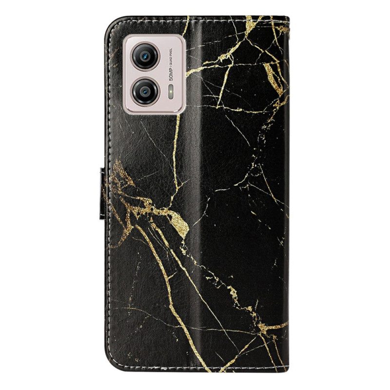 Folio-hoesje voor Moto G73 5G Marmer