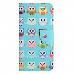 Folio-hoesje voor Moto G73 5G Uil Stam