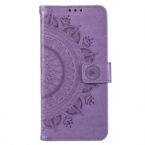 Folio-hoesje voor Moto G73 5G Zon Mandala