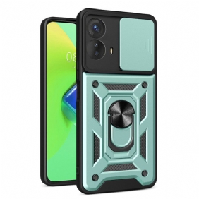 Hoesje voor Moto G73 5G Ringsteun En Lensbeschermer