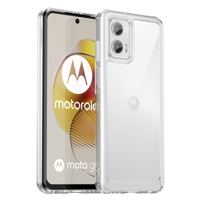 Hoesje voor Moto G73 5G Transparante Hybride