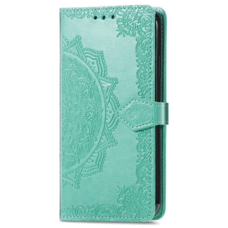 Leren Hoesje voor Moto G73 5G Mandala