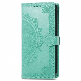 Leren Hoesje voor Moto G73 5G Mandala