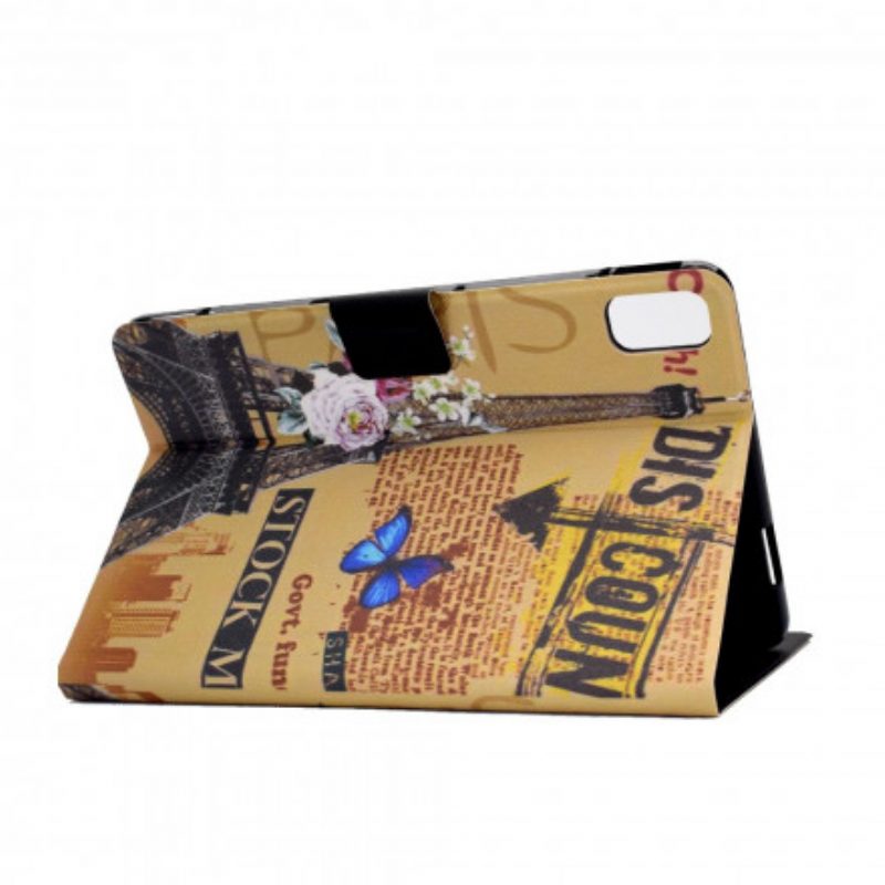 Flip Case voor Huawei MatePad New Parijse Krant