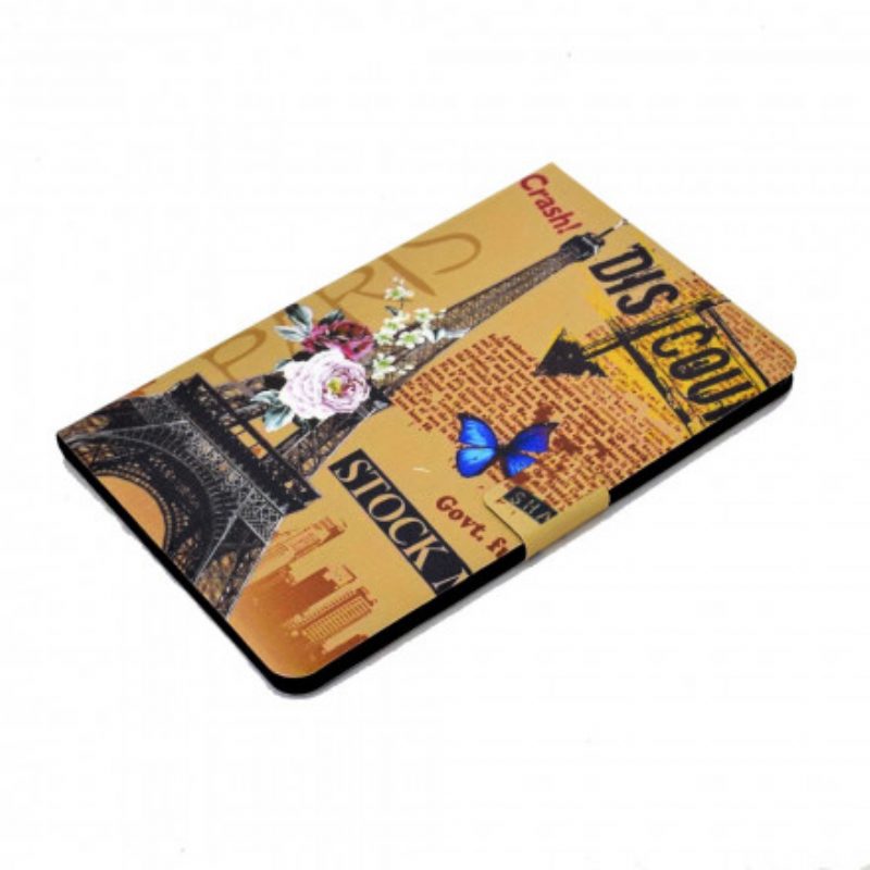 Flip Case voor Huawei MatePad New Parijse Krant