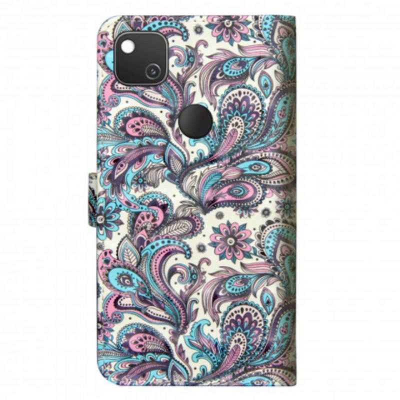 Flip Case voor Google Pixel 4A Bloemen Patronen