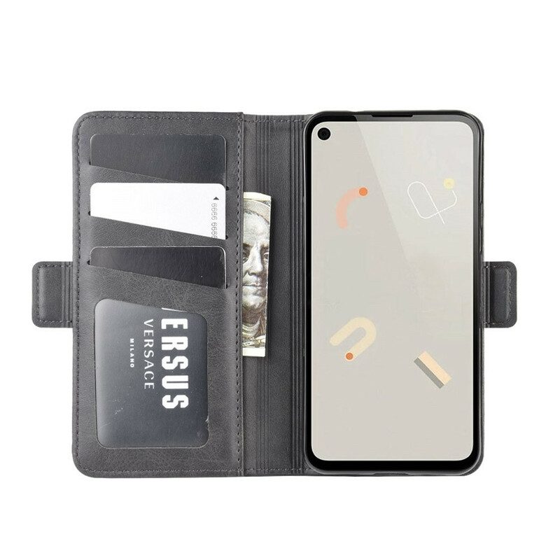 Folio-hoesje voor Google Pixel 4A Flip Case Dubbele Klep