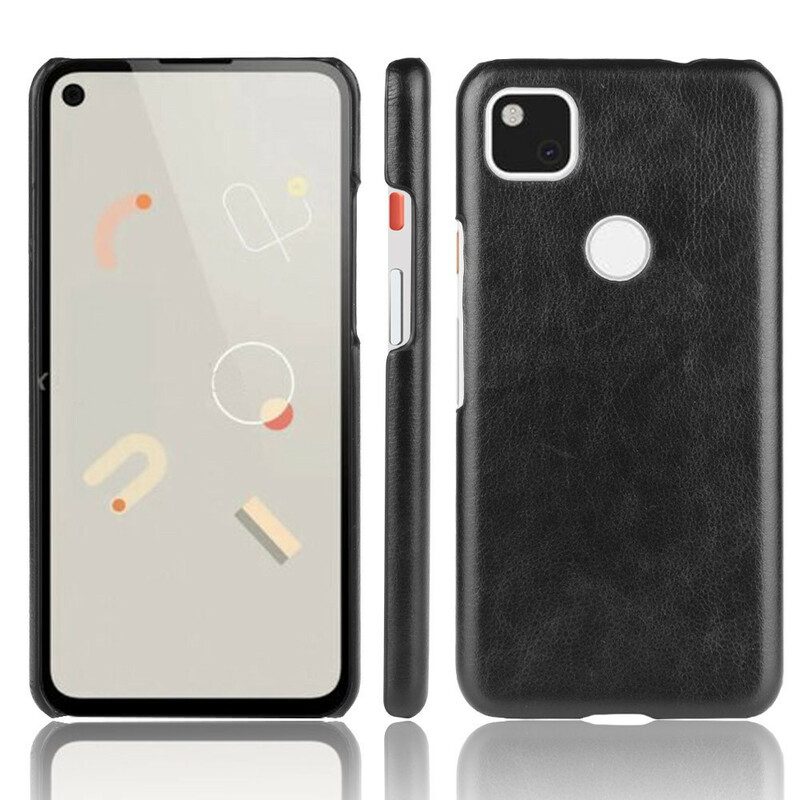 Hoesje voor Google Pixel 4A Litchi Performance Leereffect