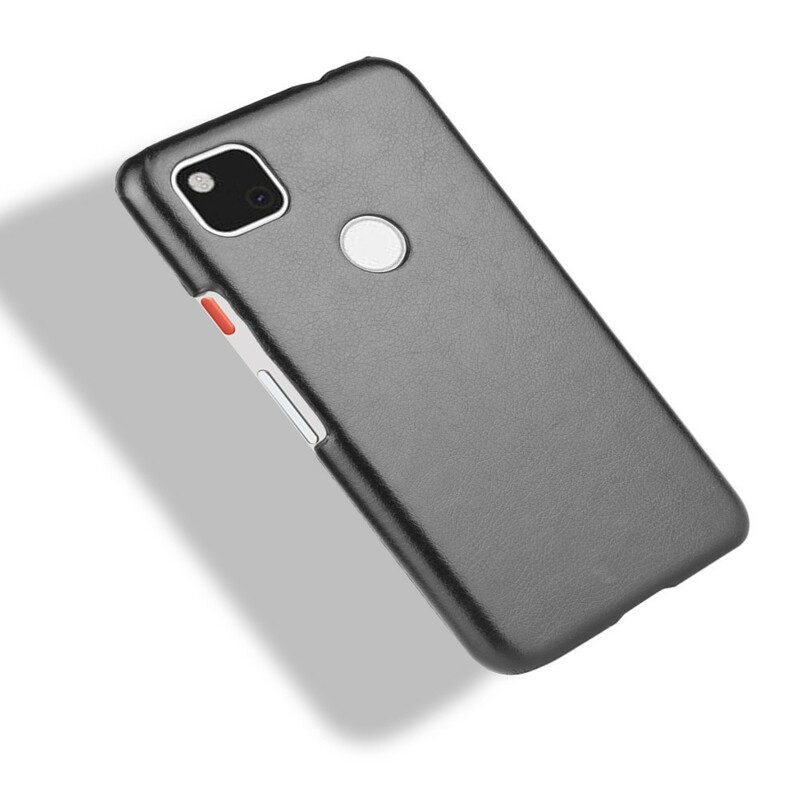 Hoesje voor Google Pixel 4A Litchi Performance Leereffect