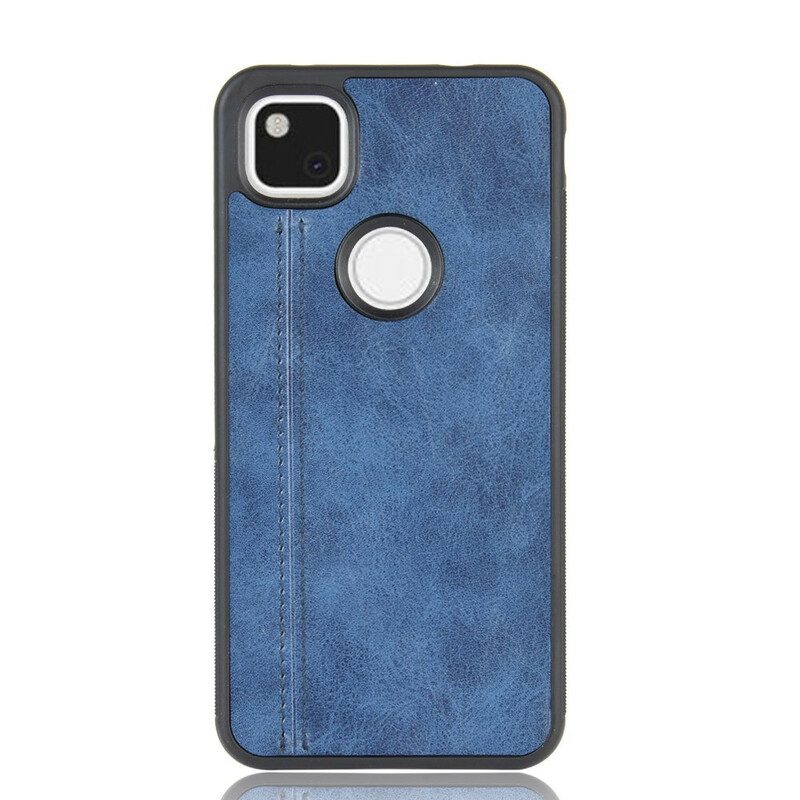 Telefoonhoesje voor Google Pixel 4A Couture-leereffect