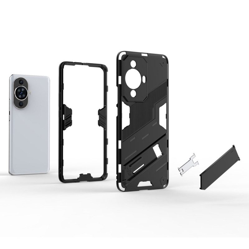 Case Hoesje Huawei Nova 11 Pro Telefoonhoesje Verwijderbare Handsfree Ondersteuning Met Twee Standen