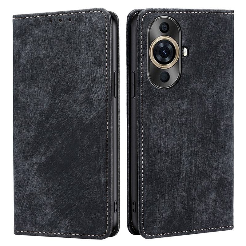 Folio-hoesje Huawei Nova 11 Pro Telefoonhoesje Vintage-effect Met Rfid-blokkering