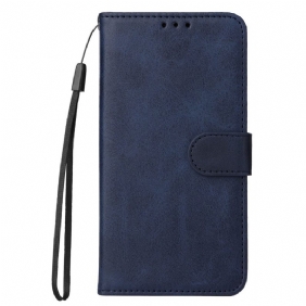 Leren Hoesje Huawei Nova 11 Pro Effen Leerstijl Met Riem