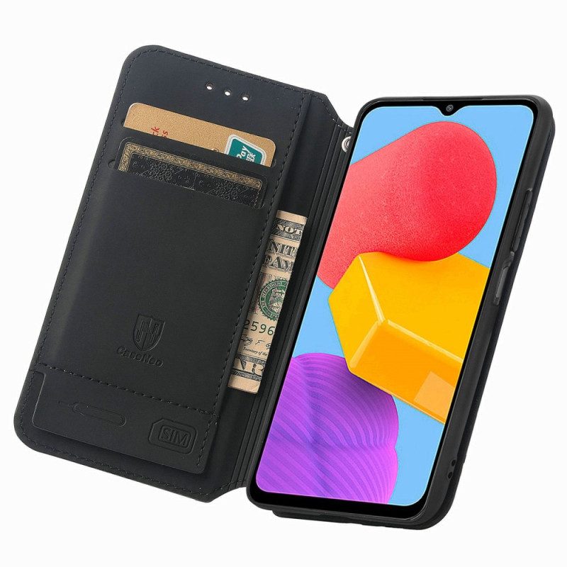 Bescherming Hoesje voor Samsung Galaxy M13 Folio-hoesje Caseneo Rfid-ontwerp