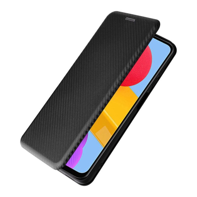 Bescherming Hoesje voor Samsung Galaxy M13 Folio-hoesje Koolstofvezel