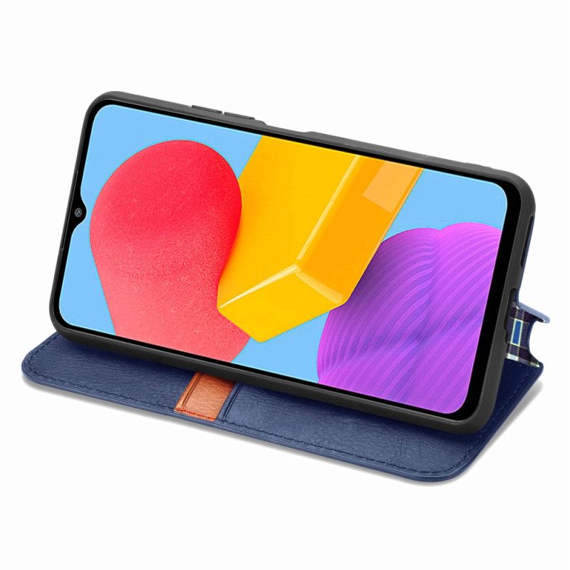 Bescherming Hoesje voor Samsung Galaxy M13 Folio-hoesje Patroon Met Leereffect