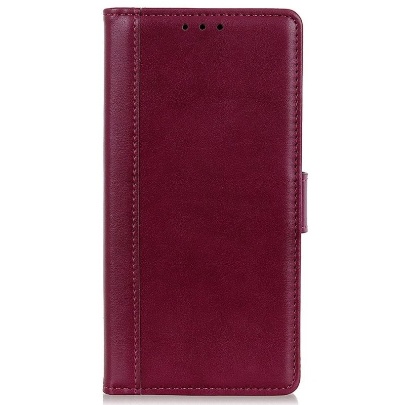 Flip Case voor Samsung Galaxy M13 Leren Styling