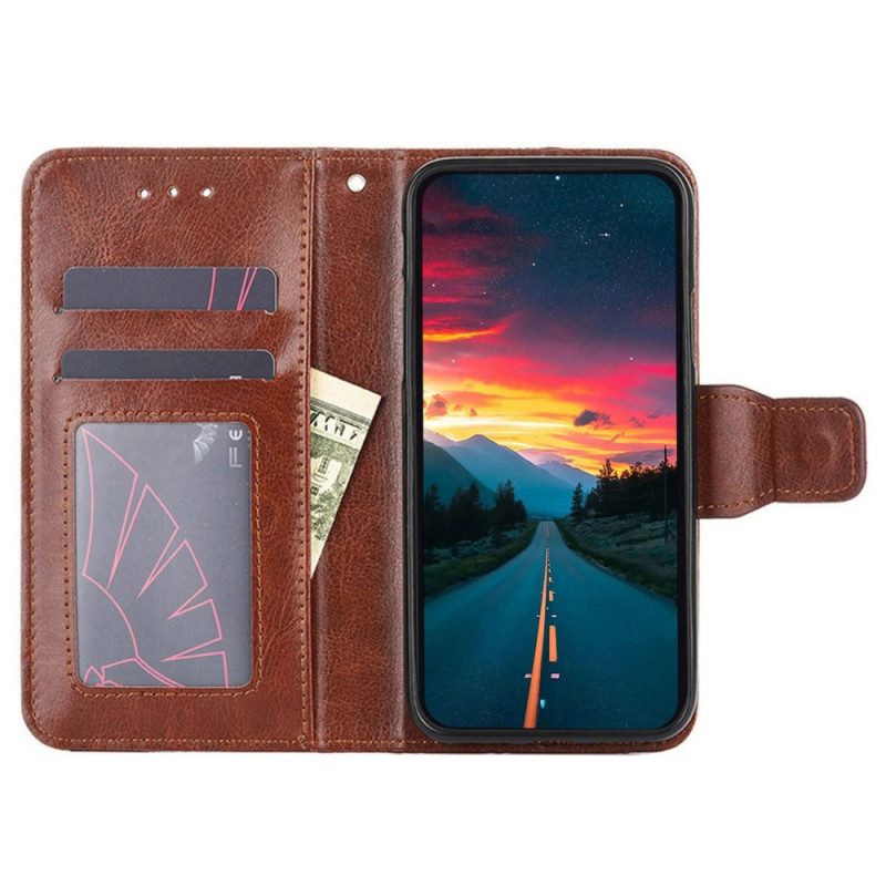 Folio-hoesje voor Samsung Galaxy M13 Retro Kunstleer