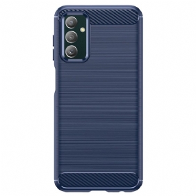 Hoesje voor Samsung Galaxy M13 Geborstelde Koolstofvezel