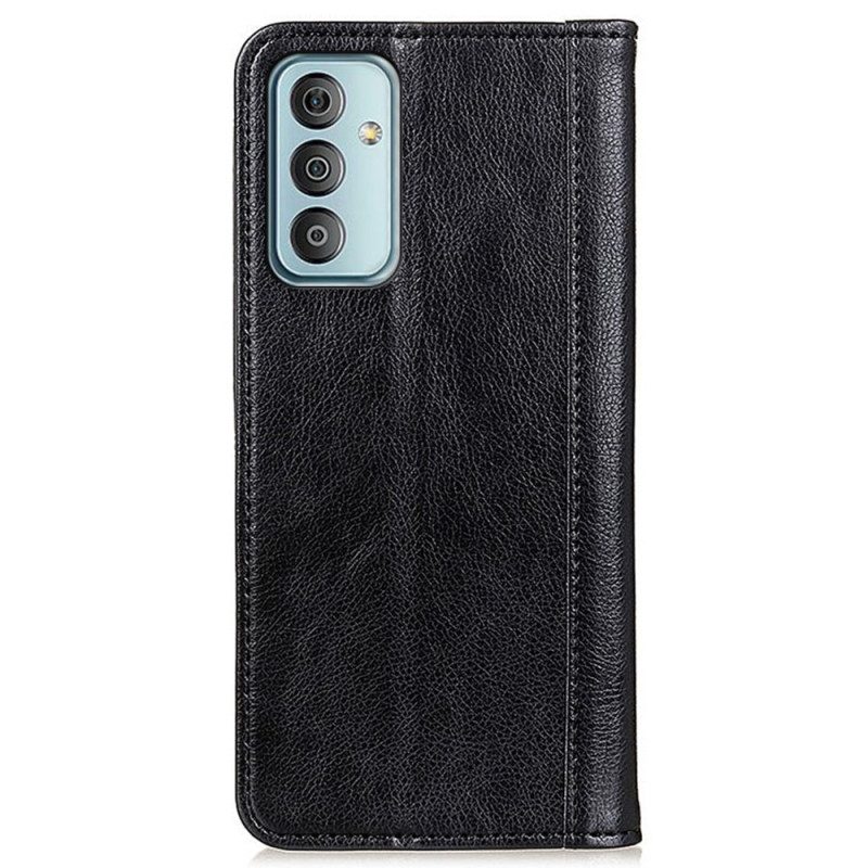 Leren Hoesje voor Samsung Galaxy M13 Litchi Splitleer