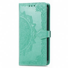 Leren Hoesje voor Samsung Galaxy M13 Uitstekende Mandala