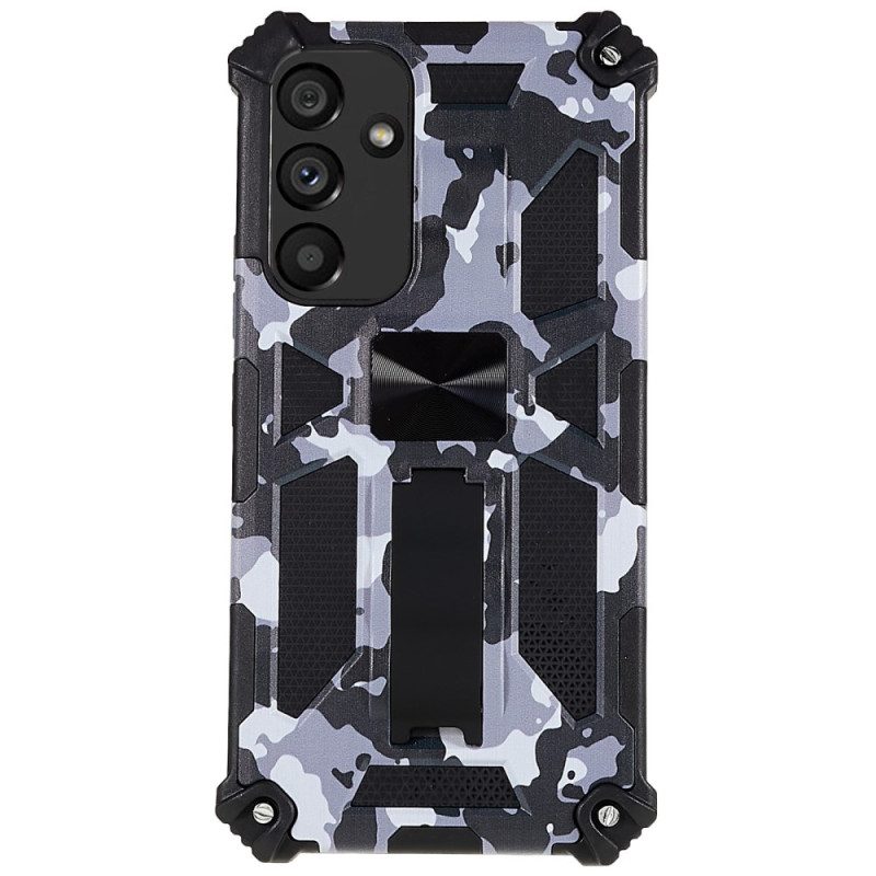 Hoesje voor Samsung Galaxy A54 5G Camouflage Verwijderbare Ondersteuning